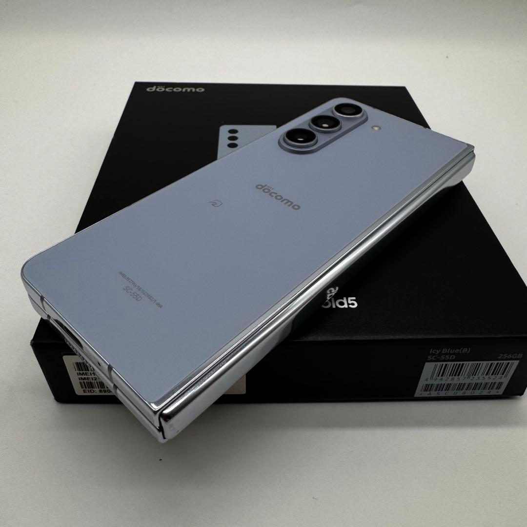 スマートフォン本体 Galaxy Z Fold5 Icy Blue 256GB docomo