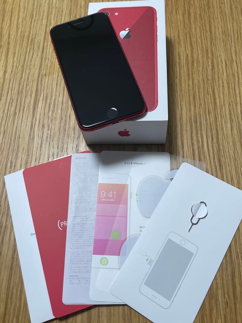 『美品』iPhone 8 (PRODUCT)RED 64GＢ　箱付き