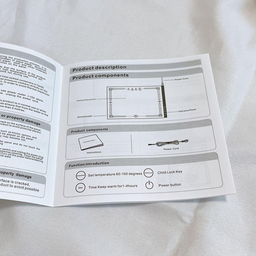 食器保温プレート 電気食品 ウォーミングトレイ 温度調節可能 全面高速加熱