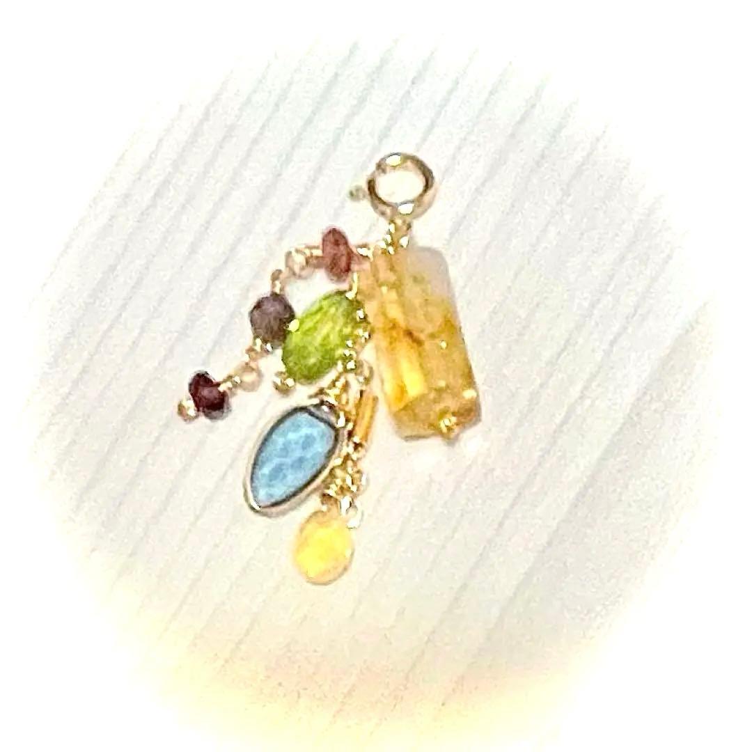 14kgf 天然石しゃらしゃらチャーム♡