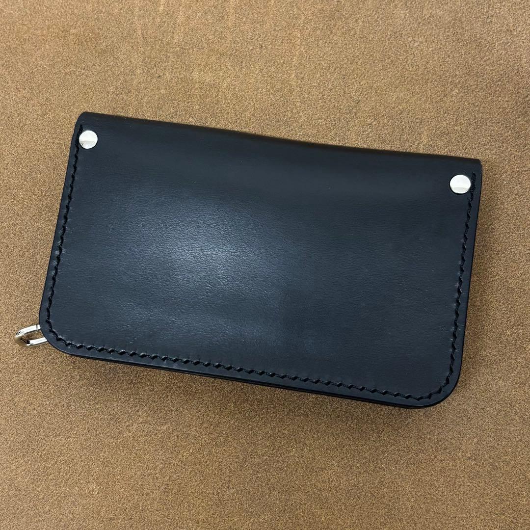 ホースバット　トラッカーウォレット　ミドル　黒　3層　COMIPEL