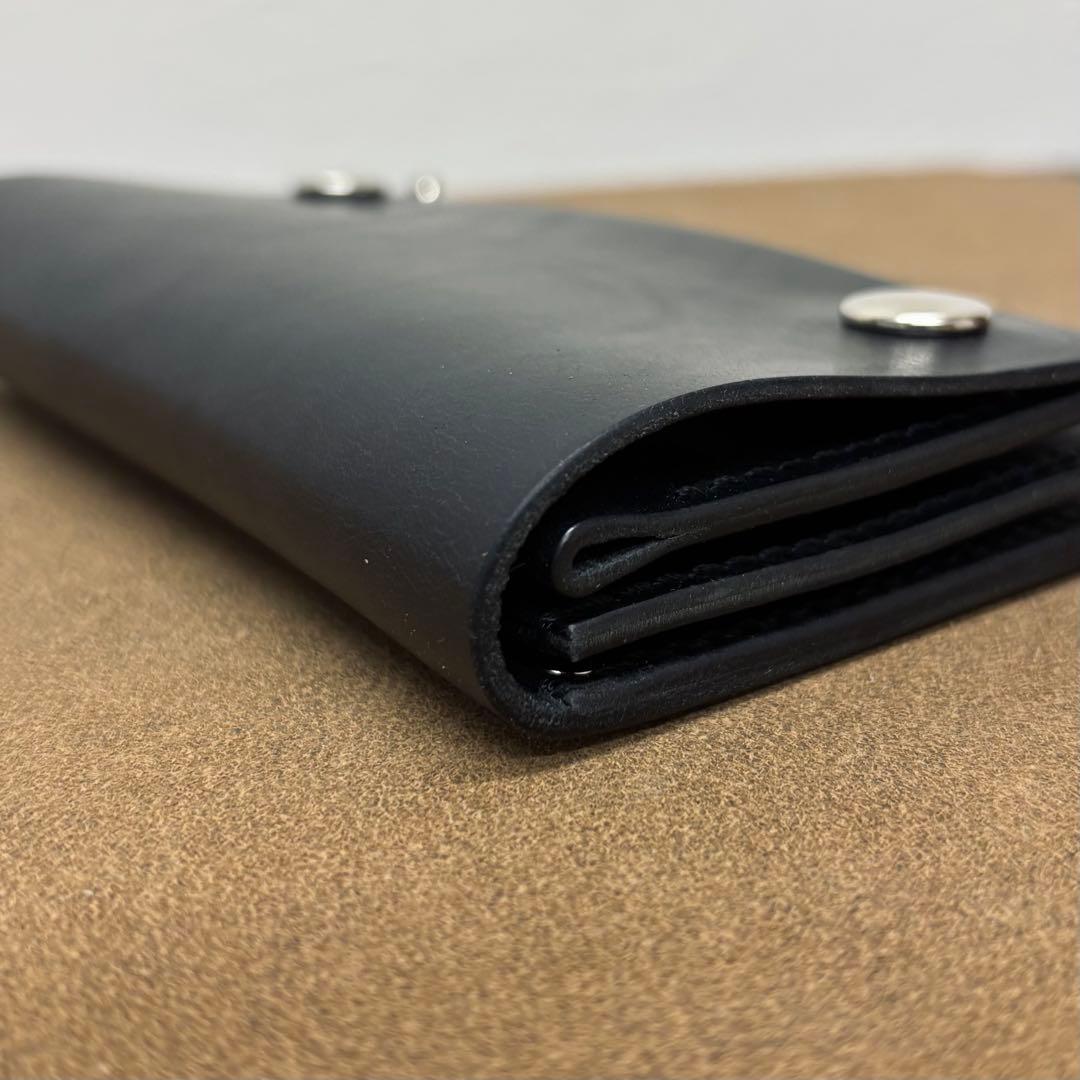 ホースバット　トラッカーウォレット　ミドル　黒　3層　COMIPEL