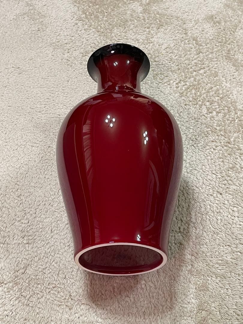 辰砂花生 深紅 ノリタケ ボーンチャイナ