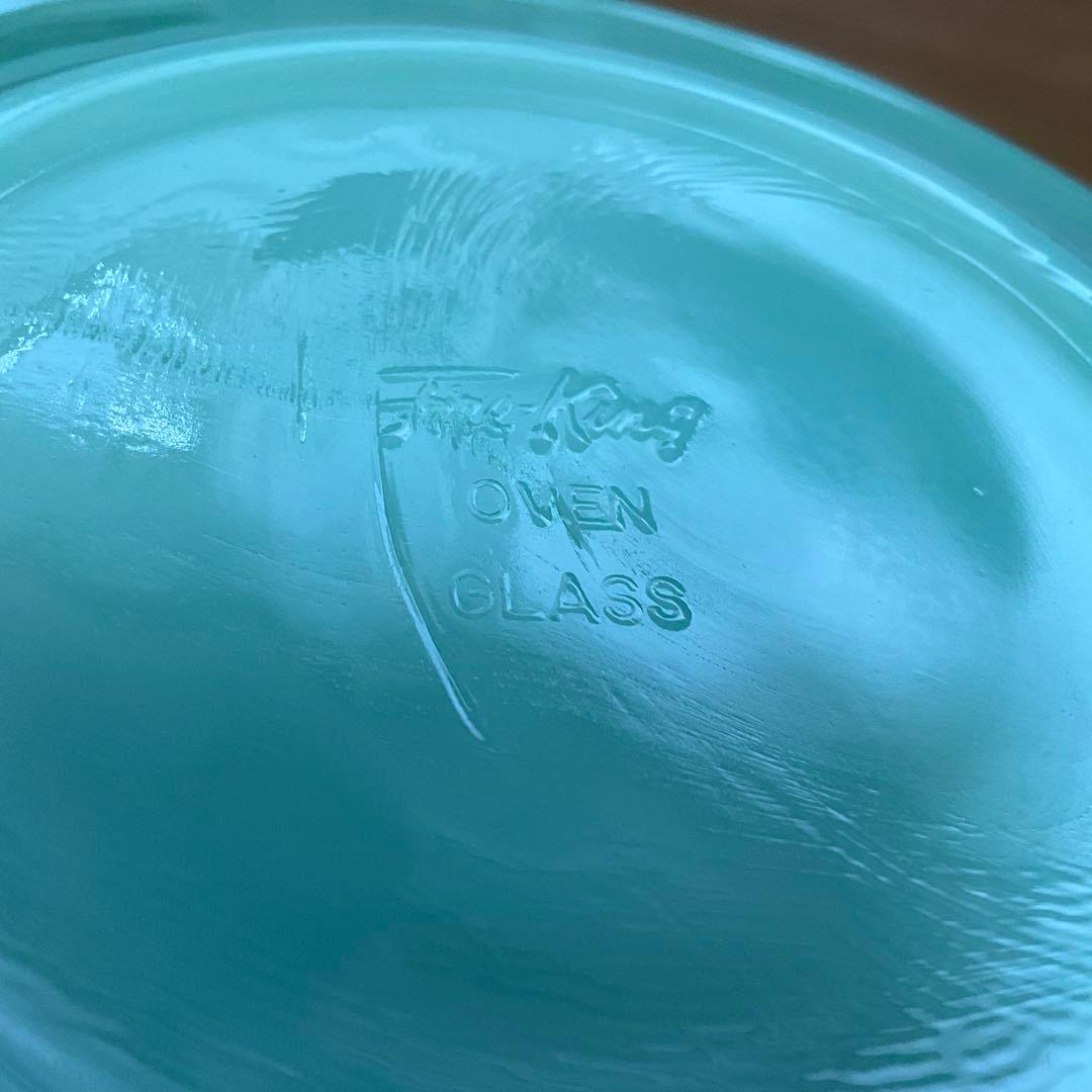 【極美品】ファイヤーキング ジェダイ パイ&サラダプレート GLASS刻印#S2