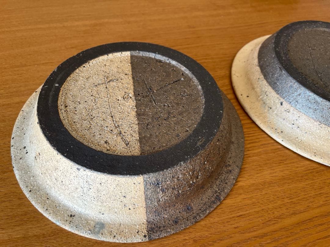 お値下げしました。作家　陶器　器　2枚セット