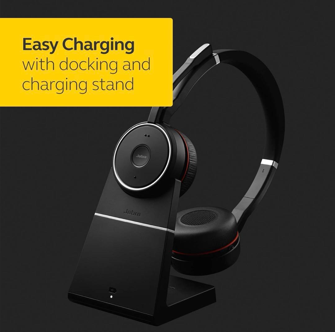 Jabra Evolve 75 ワイヤレス ヘッドセット 高音質