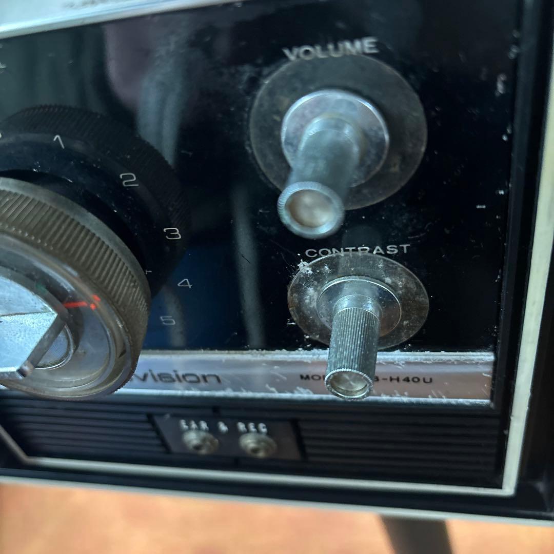 NEC 昭和レトロ　ブラウン管テレビ　脚付　足付き