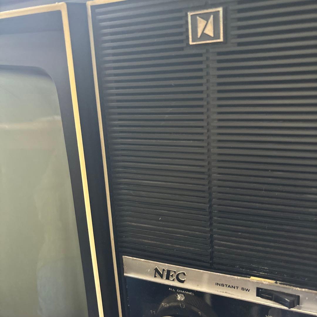 NEC 昭和レトロ　ブラウン管テレビ　脚付　足付き