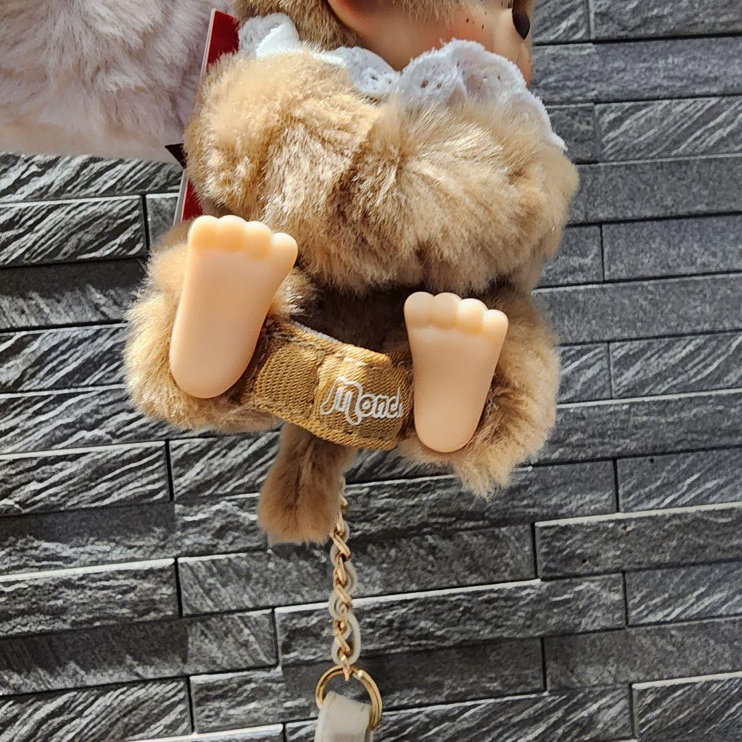 モンチッチグローブホルダーキーチェーンバッグチャームスウィートブラウン首調節可能