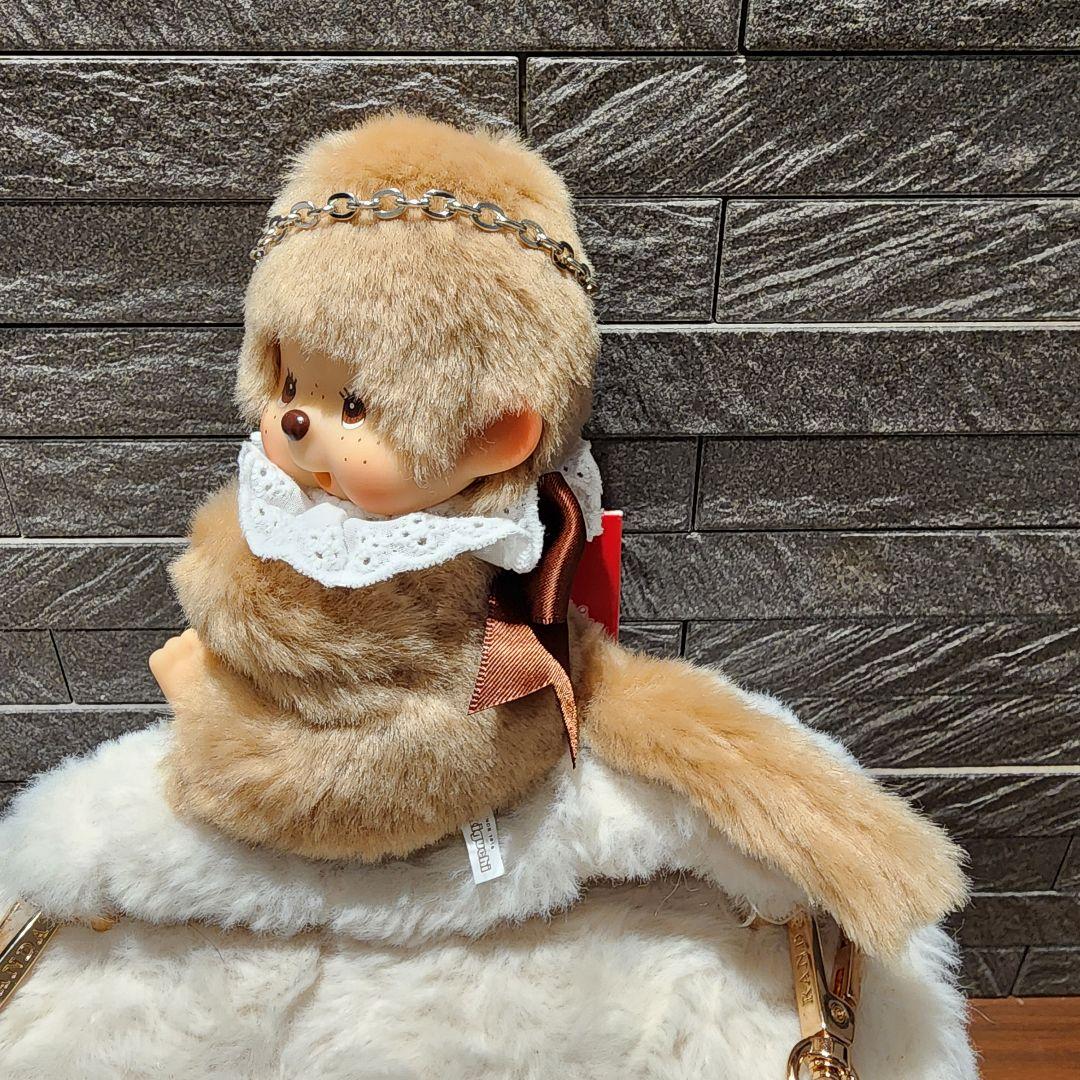 モンチッチグローブホルダーキーチェーンバッグチャームスウィートブラウン首調節可能