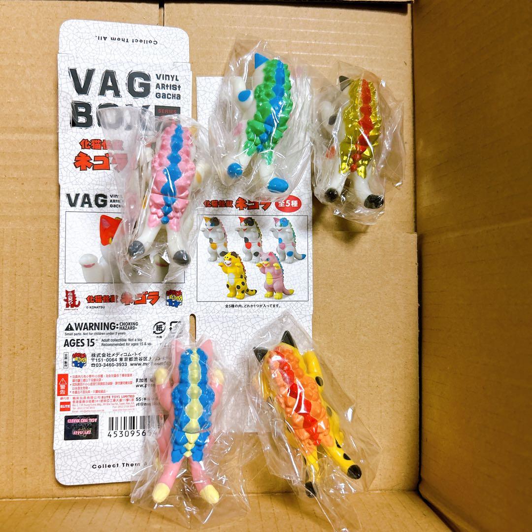 VAG BOX 化猫怪獣　ネゴラ こなつ ソフビ　フィギュア　全五種セット