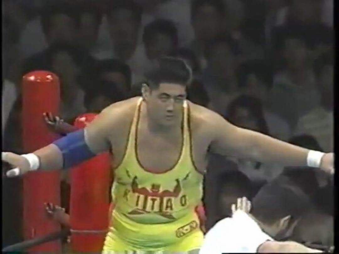 N*O様 北尾光司　プロレス　Tシャツ 90s ビンテージ　シングルステッチ　横