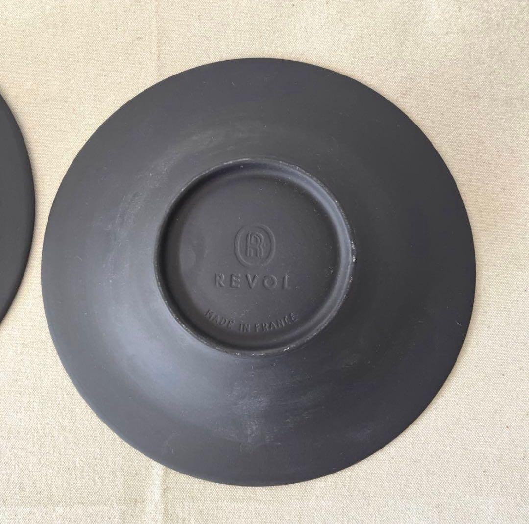 H375 フランス製REVOL（レヴォル）丸プレート【２枚】未使用