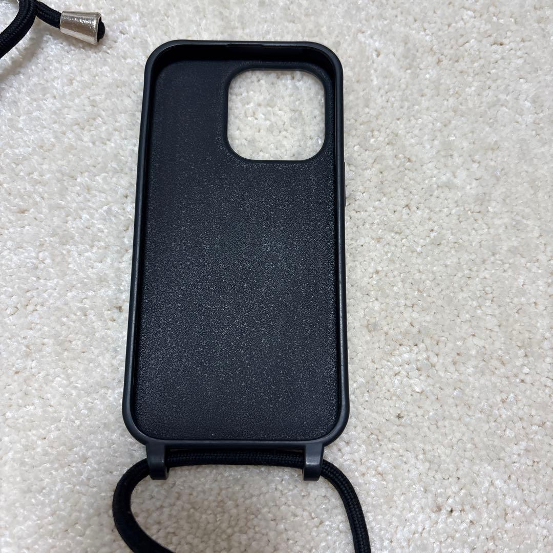 MARNI ブラック iPhoneケース ストラップ付き