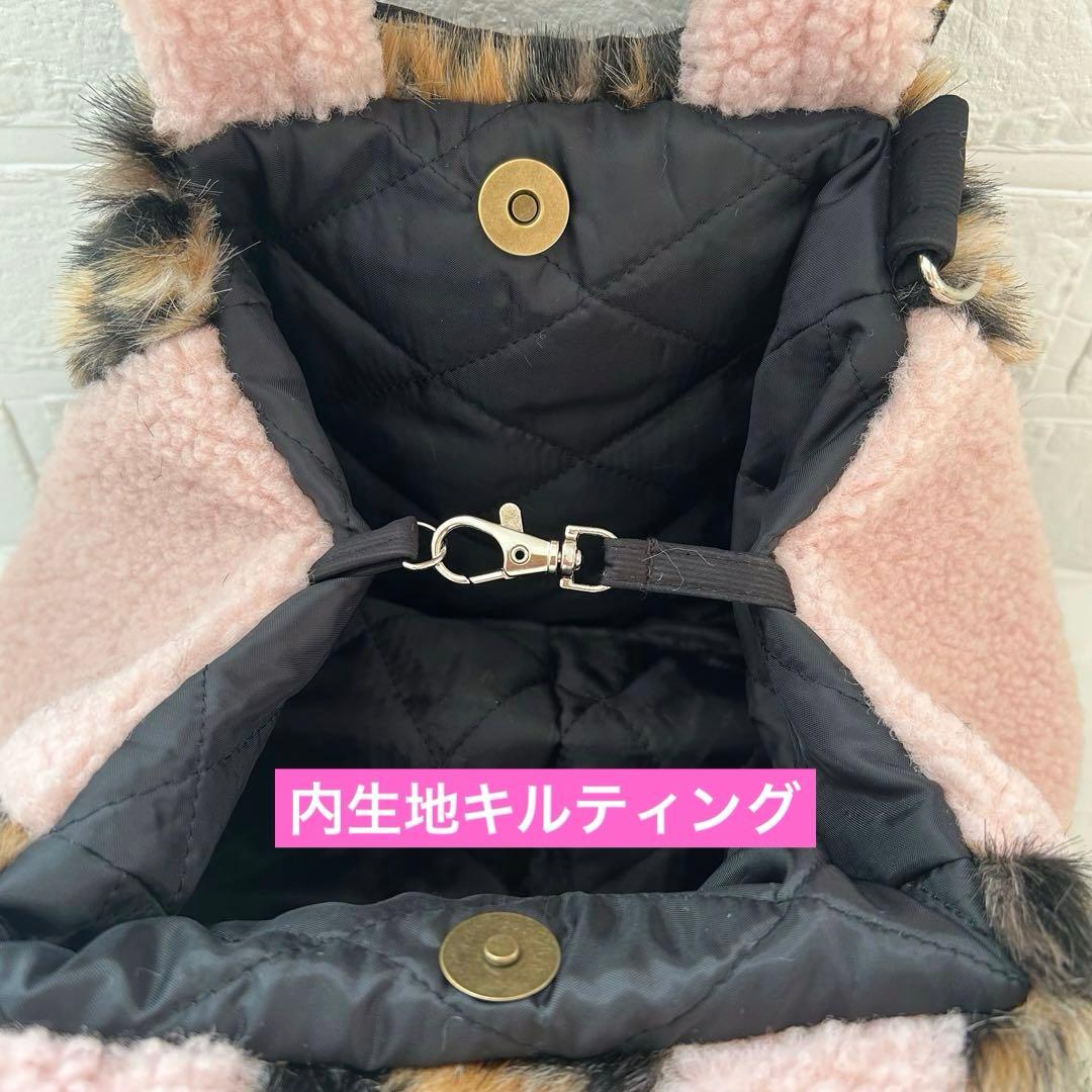 ゆ*ら様 ビッグ黒猫ちゃん　コヤンイサムチョン　ファー＆プードルボア　ラウンドト