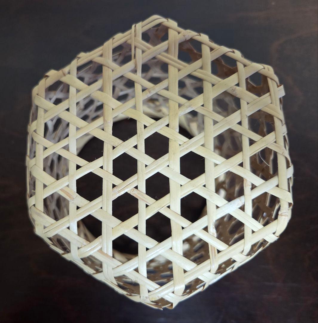 おしぼり入れ&小かご2種　計3点　竹細工　鈴竹　岩手　鳥越