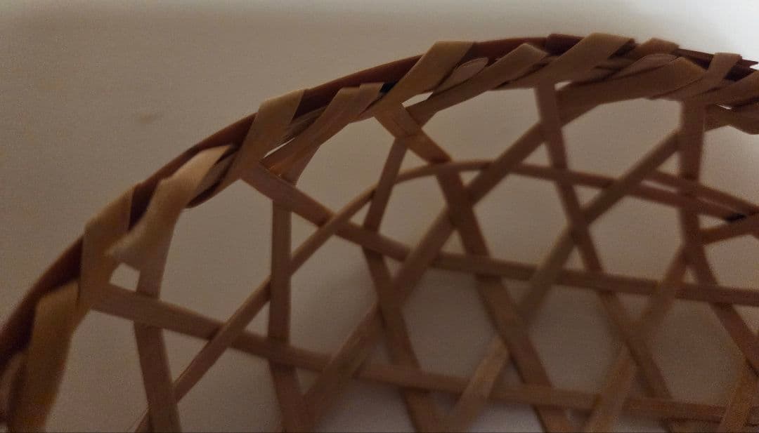 おしぼり入れ&小かご2種　計3点　竹細工　鈴竹　岩手　鳥越