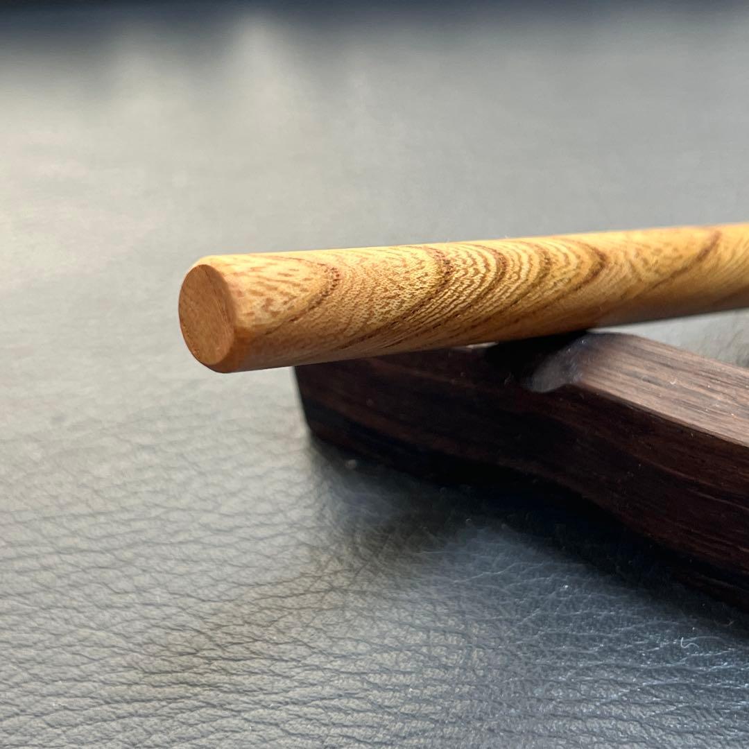 28ケヤキ木製キャップ芯ケース　木目揃え