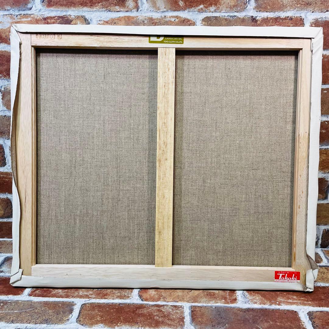 油絵 原画 風景画 額縁付【錦江湾 に浮かぶ 桜島 の夕暮れ】F10