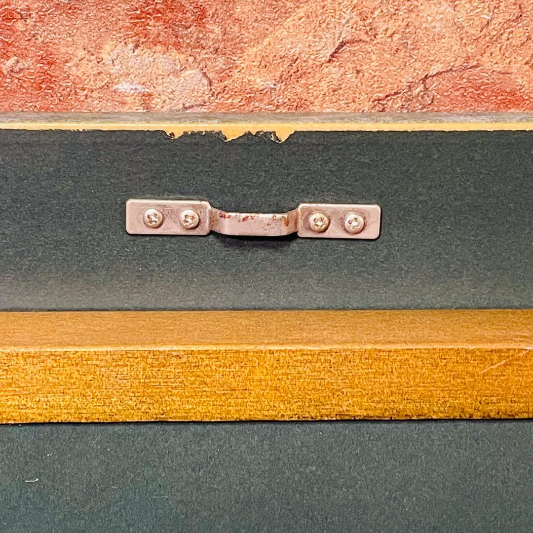 油絵 原画 風景画 額縁付【錦江湾 に浮かぶ 桜島 の夕暮れ】F10