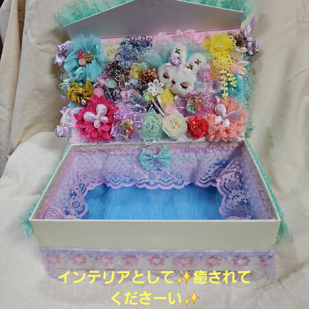 ファンシーボックス　昭和レトロ人形 ハンドメイド　小物入れ　宝箱　インテリア