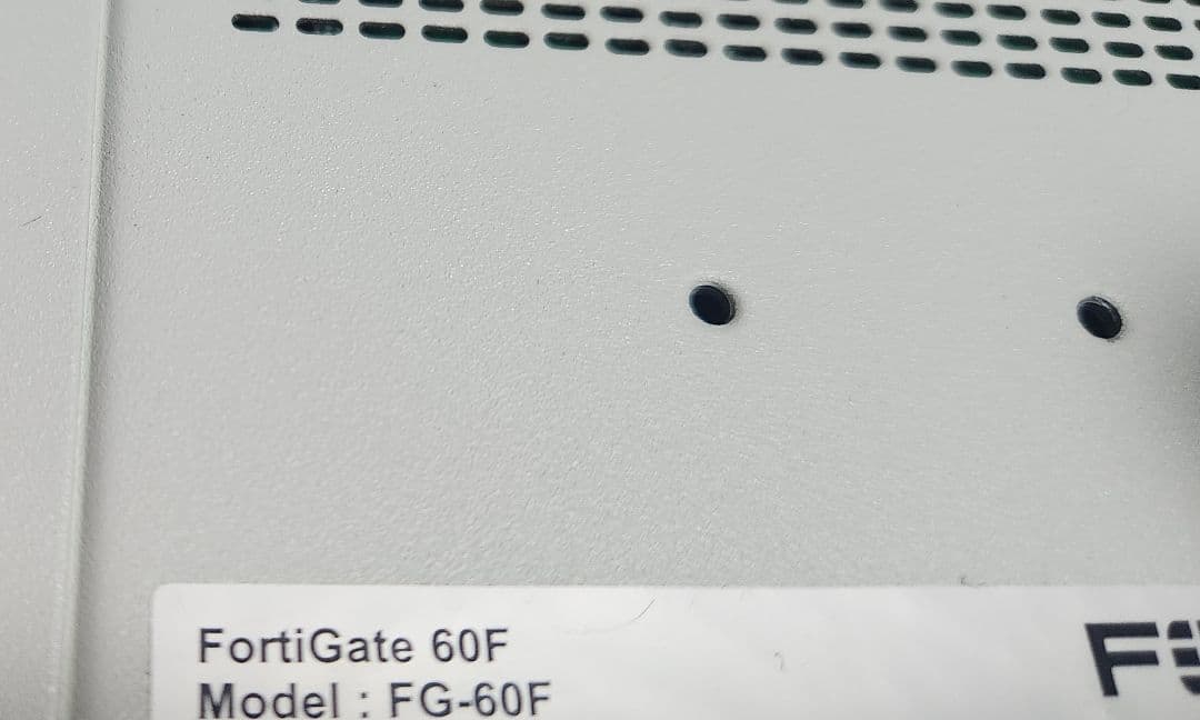 FortiGate 60F ライセンス28年迄