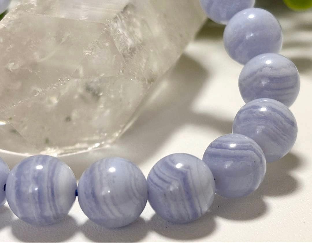 究極品質　超希少幻の逸品　平和と愛情の守護石　プレミアムブルーレースアゲート