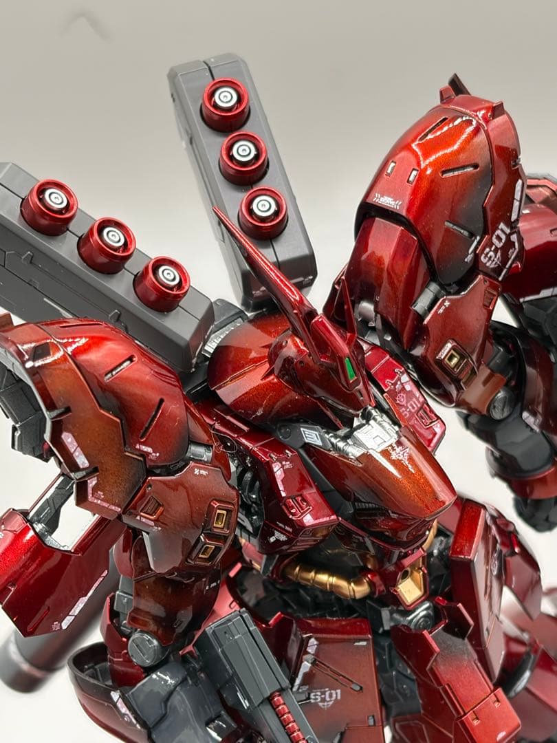 RG 1/144 サザビー 塗装完成品 キャンディ塗装 高光沢 逆襲のシャア