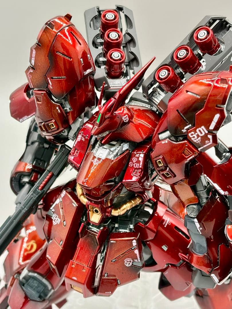 RG 1/144 サザビー 塗装完成品 キャンディ塗装 高光沢 逆襲のシャア