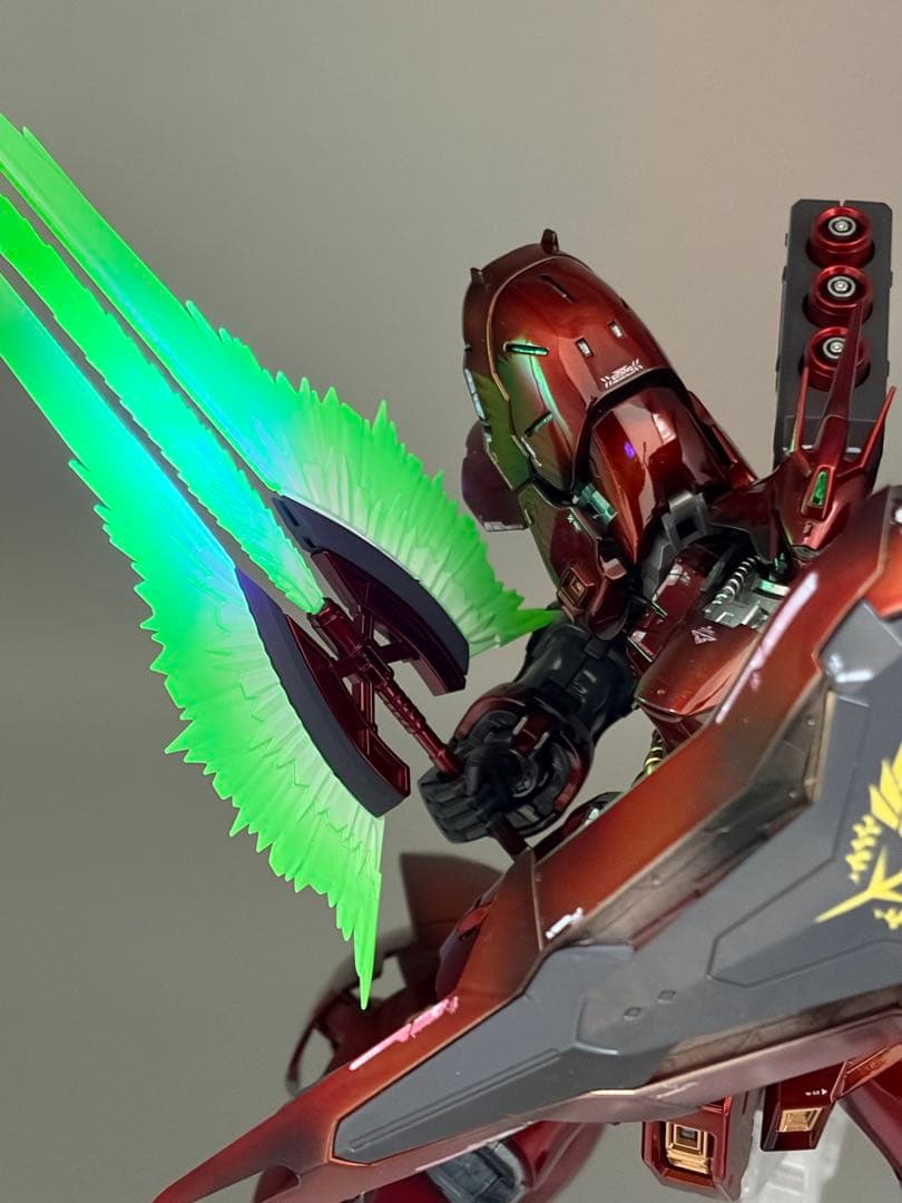 RG 1/144 サザビー 塗装完成品 キャンディ塗装 高光沢 逆襲のシャア