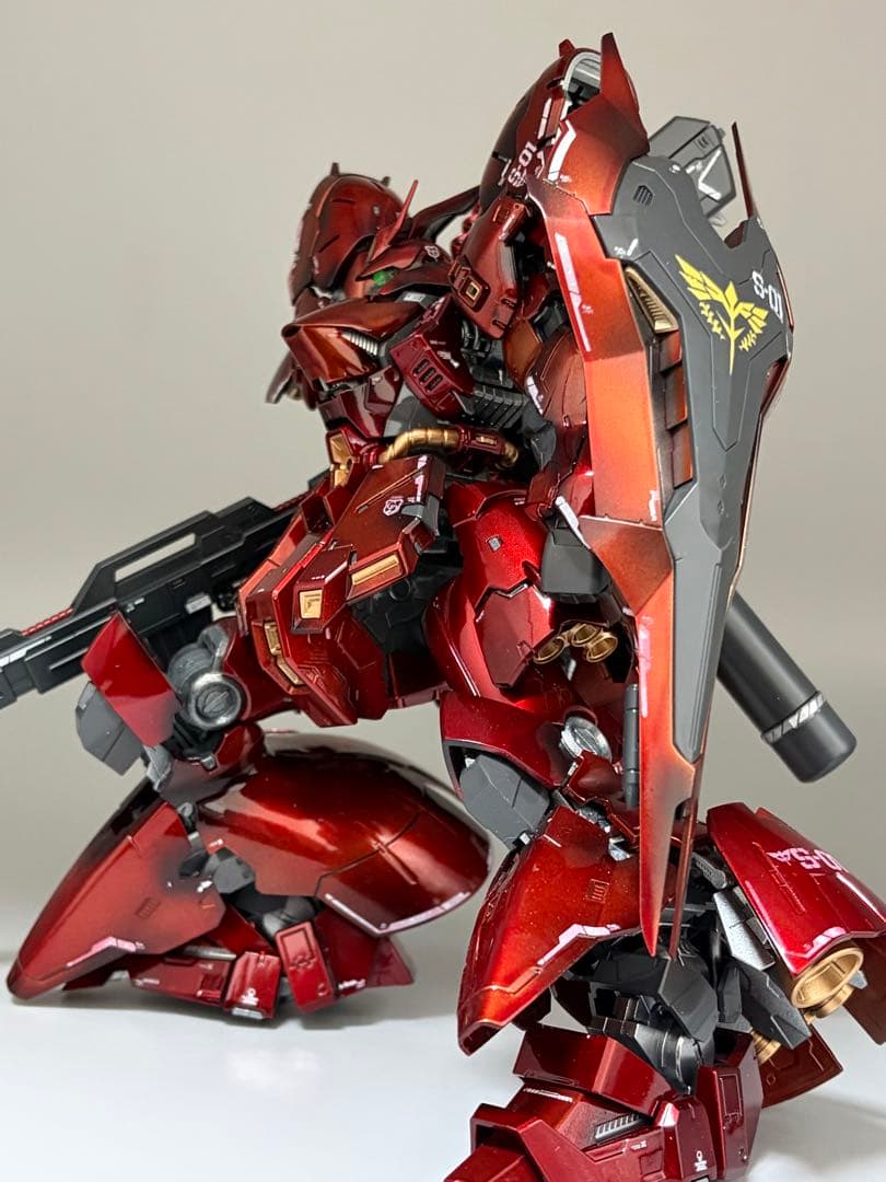 RG 1/144 サザビー 塗装完成品 キャンディ塗装 高光沢 逆襲のシャア
