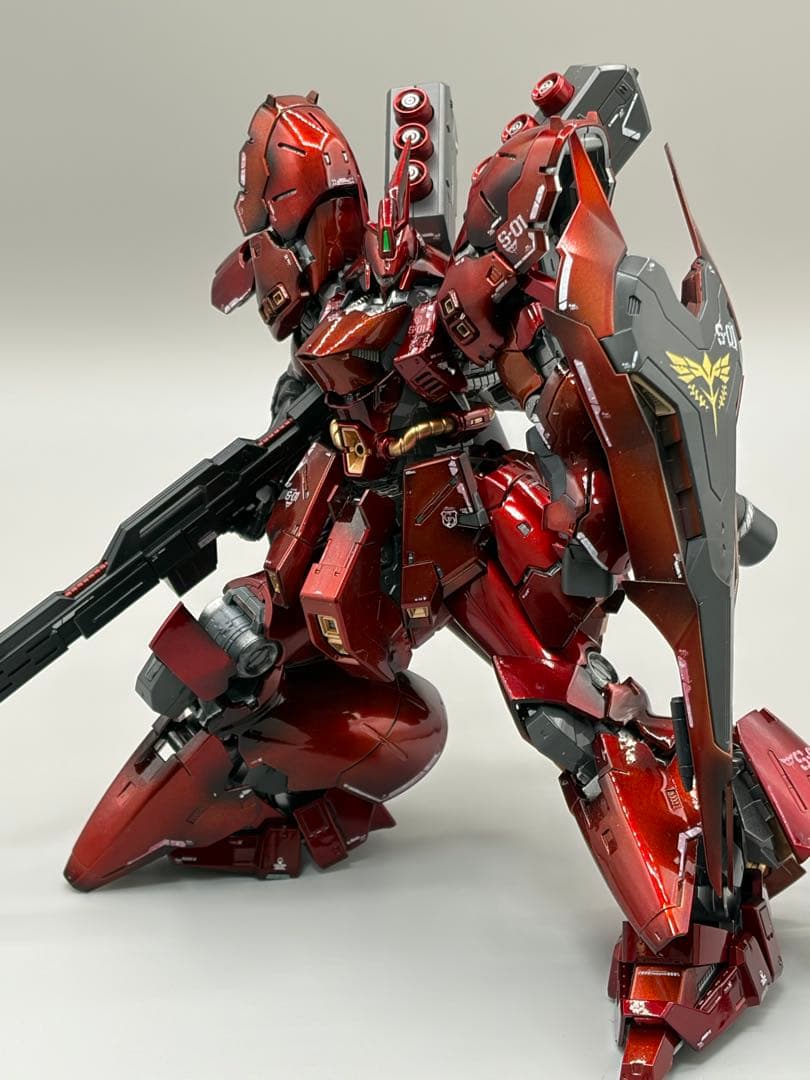 RG 1/144 サザビー 塗装完成品 キャンディ塗装 高光沢 逆襲のシャア