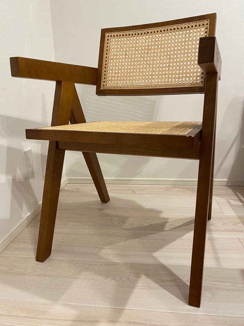 ラタンチェア　ブラウン