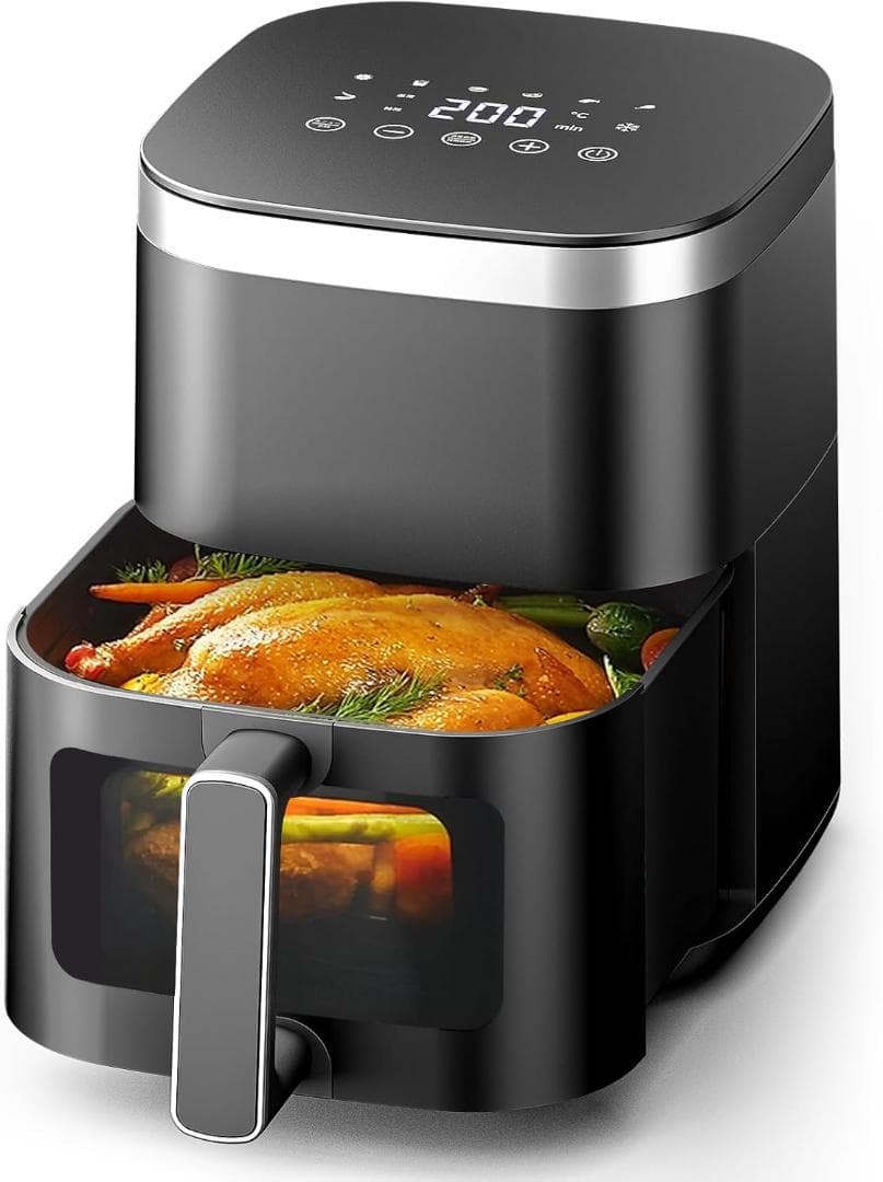 【新品未使用】Wallfire ノンフライヤー 4.5L大容量 タッチパネル