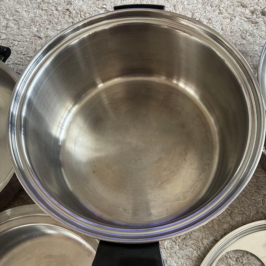 アムウェイステンシチューパン6L両手鍋セット