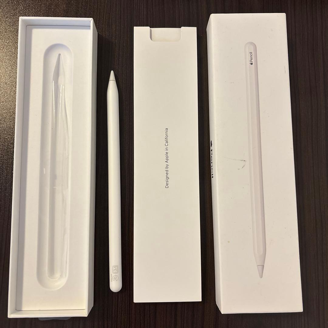Apple Pencil (第2世代) 元箱付き　ELECOM交換用ペン先付き