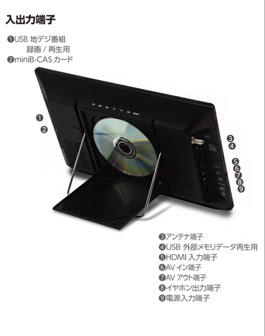 ポータブルテレビ 14インチ