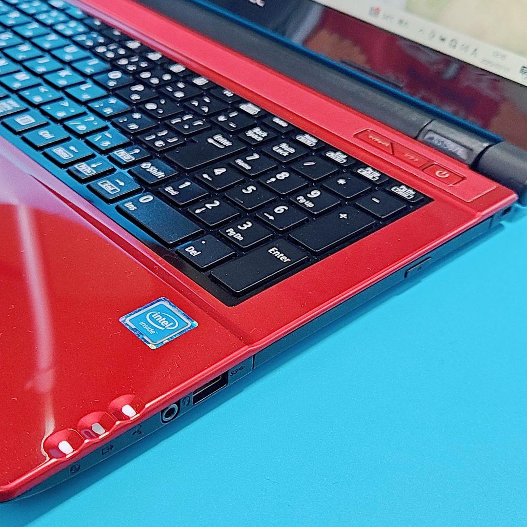 NEC LaVie/ノートパソコン/大容量1TB/赤