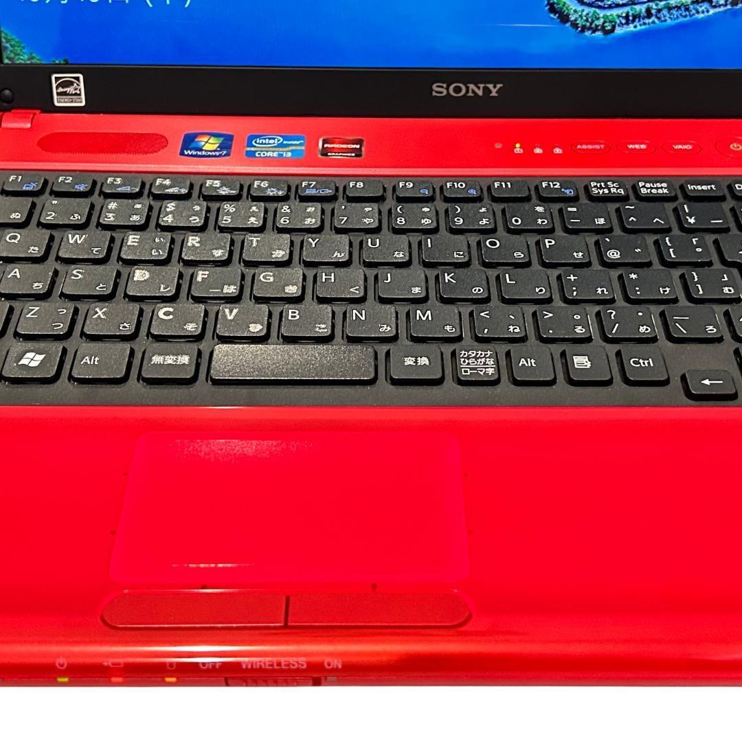 【美品】人気のSONY VAIOネオンピンクノートパソコン/core i3