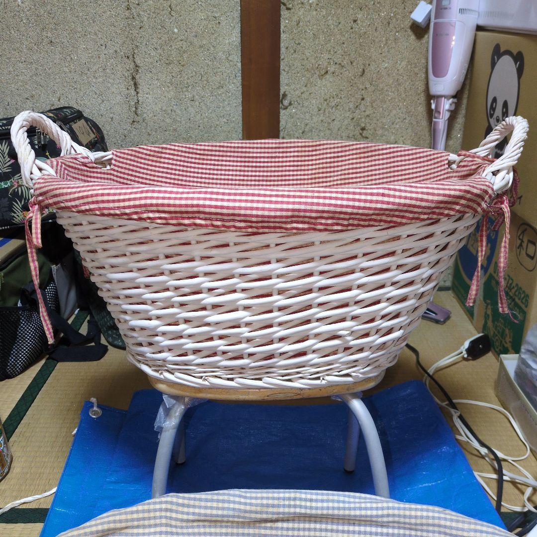 ①★ハンギングや鉢カバーにも★大きめ ウィローバスケット ランドリーバスケット