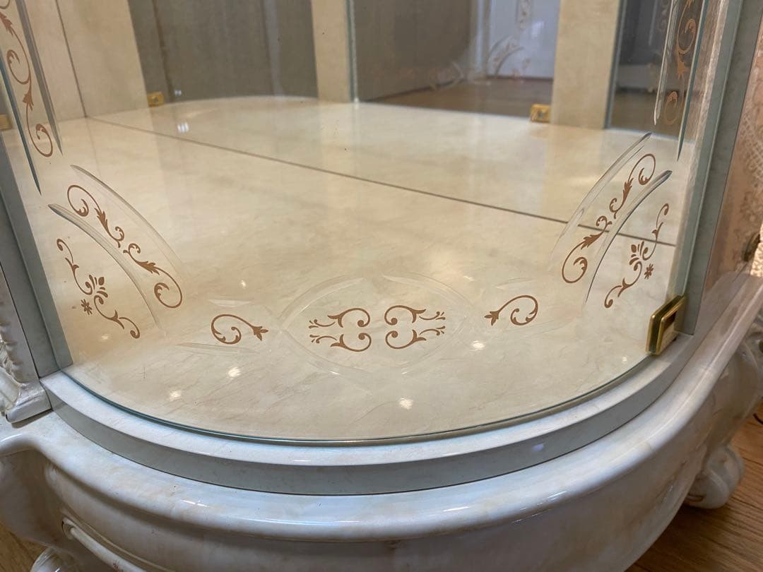 展示品　【イタリア高級家具　サルタレッリ】　キュリオケース　姫家具　飾り棚　直取