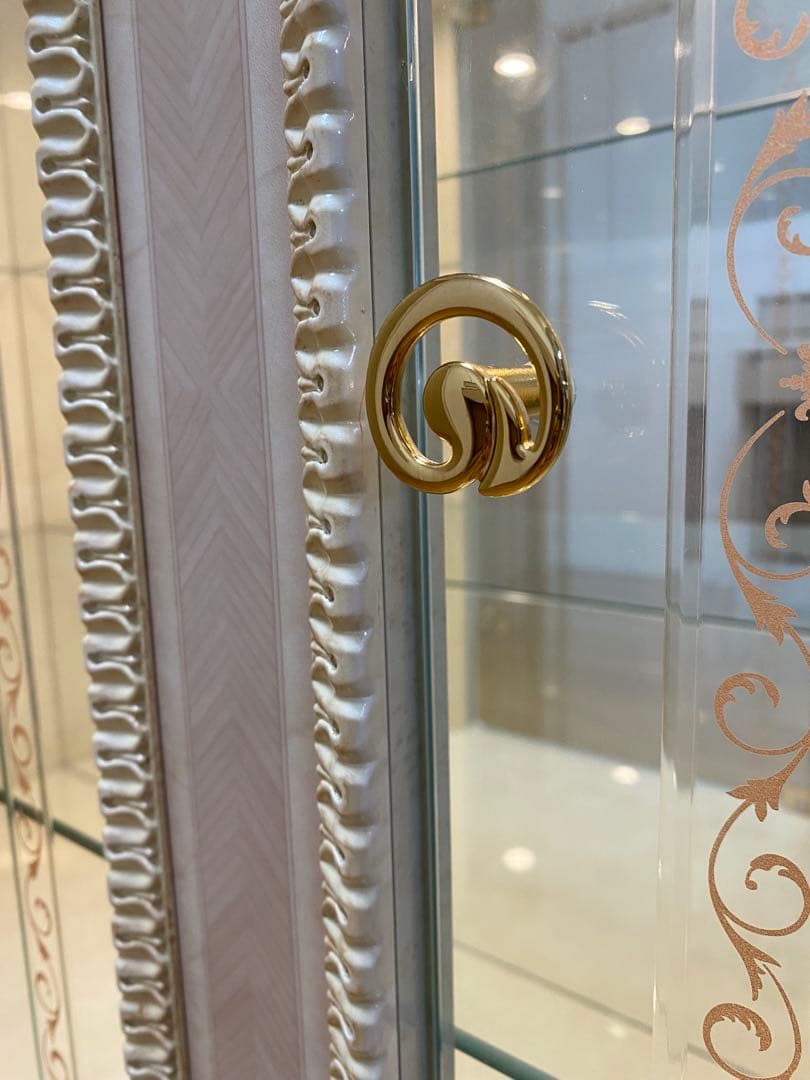 展示品　【イタリア高級家具　サルタレッリ】　キュリオケース　姫家具　飾り棚　直取