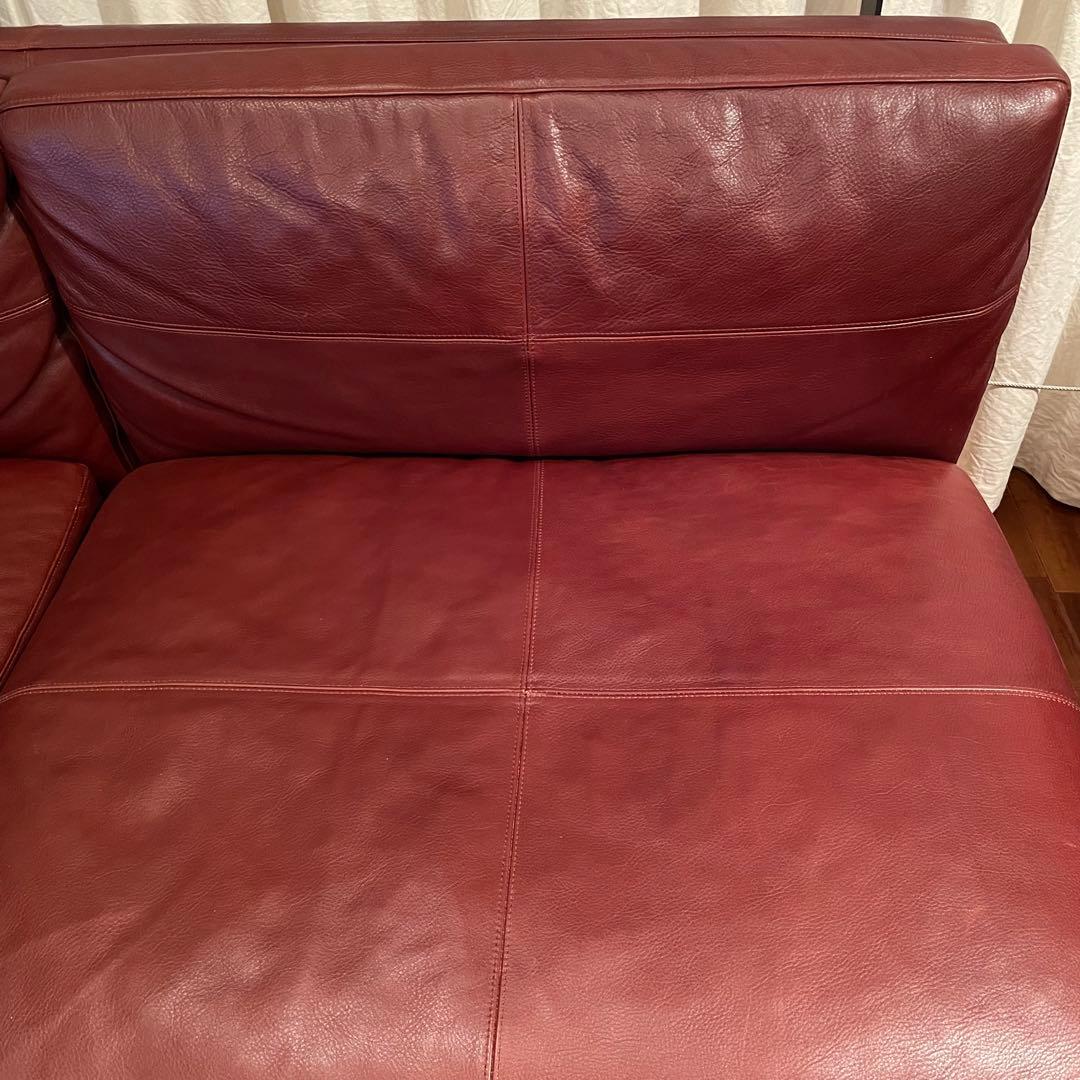 FUJI FURNITURE フジファニチア 3Pソファ レザー 本革TRUCK