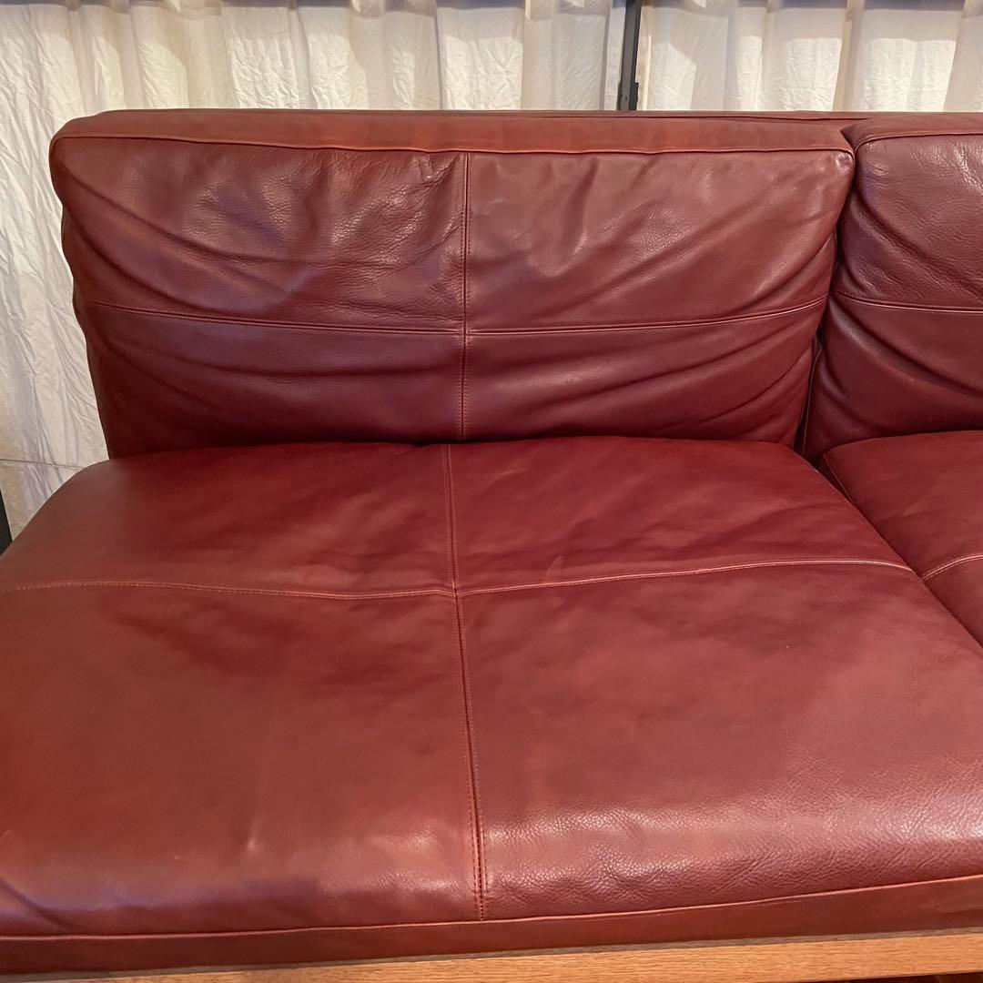FUJI FURNITURE フジファニチア 3Pソファ レザー 本革TRUCK