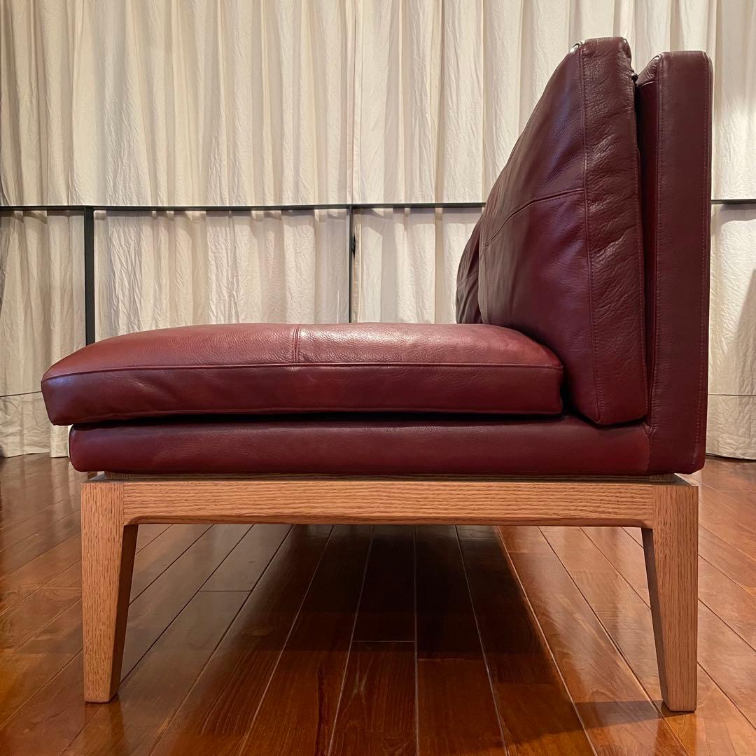 FUJI FURNITURE フジファニチア 3Pソファ レザー 本革TRUCK