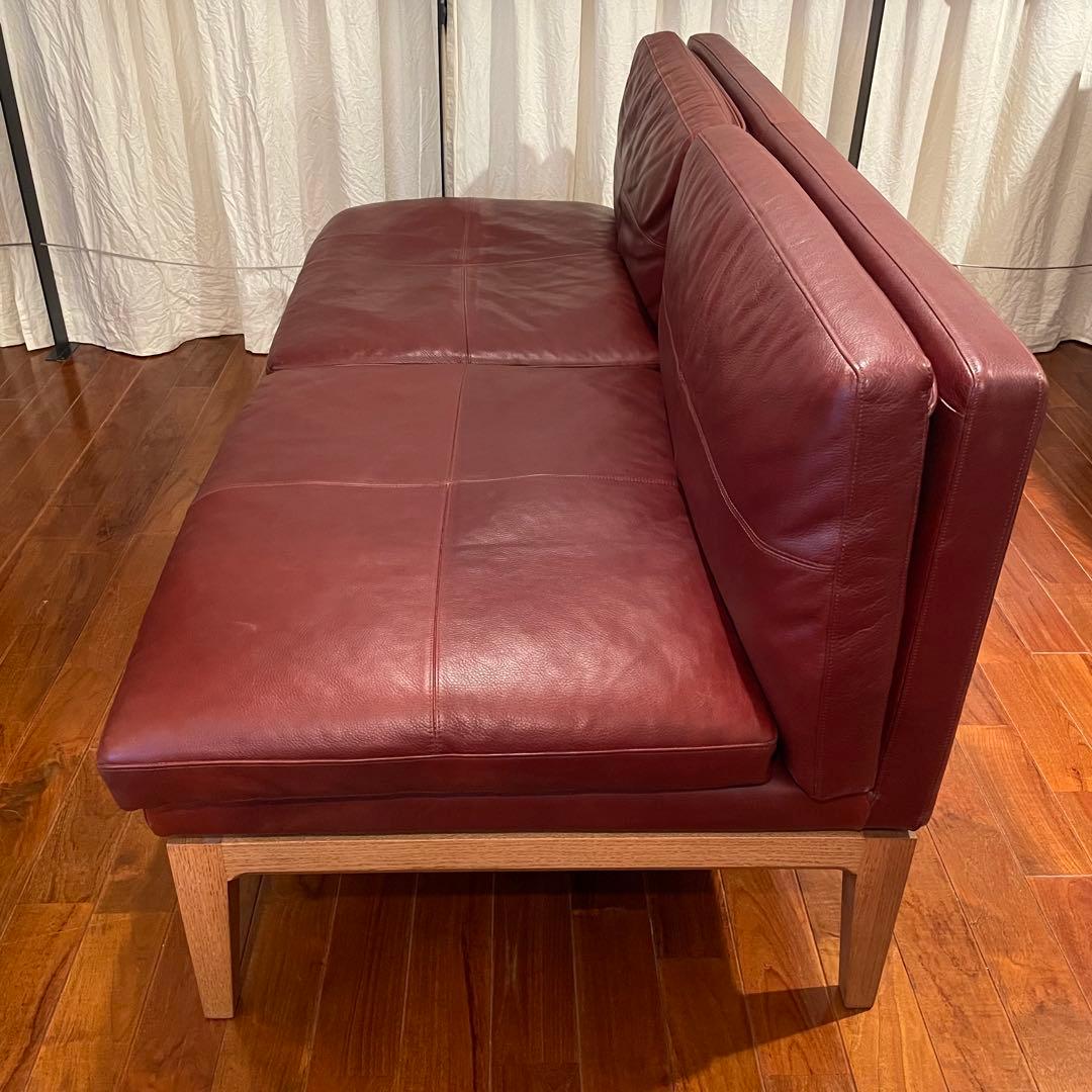 FUJI FURNITURE フジファニチア 3Pソファ レザー 本革TRUCK