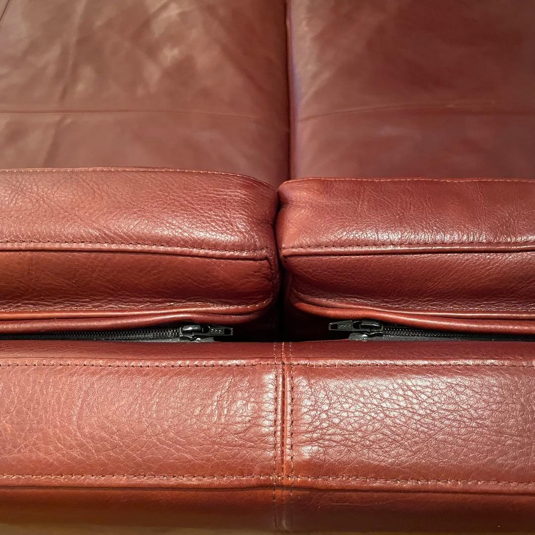 FUJI FURNITURE フジファニチア 3Pソファ レザー 本革TRUCK