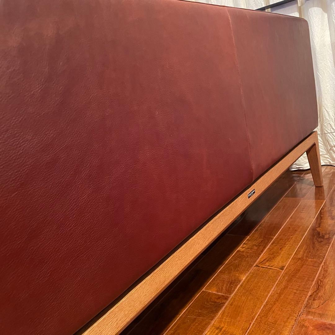 FUJI FURNITURE フジファニチア 3Pソファ レザー 本革TRUCK