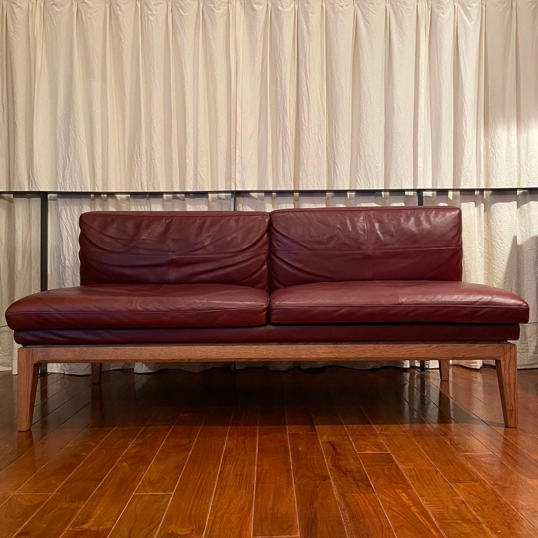 FUJI FURNITURE フジファニチア 3Pソファ レザー 本革TRUCK