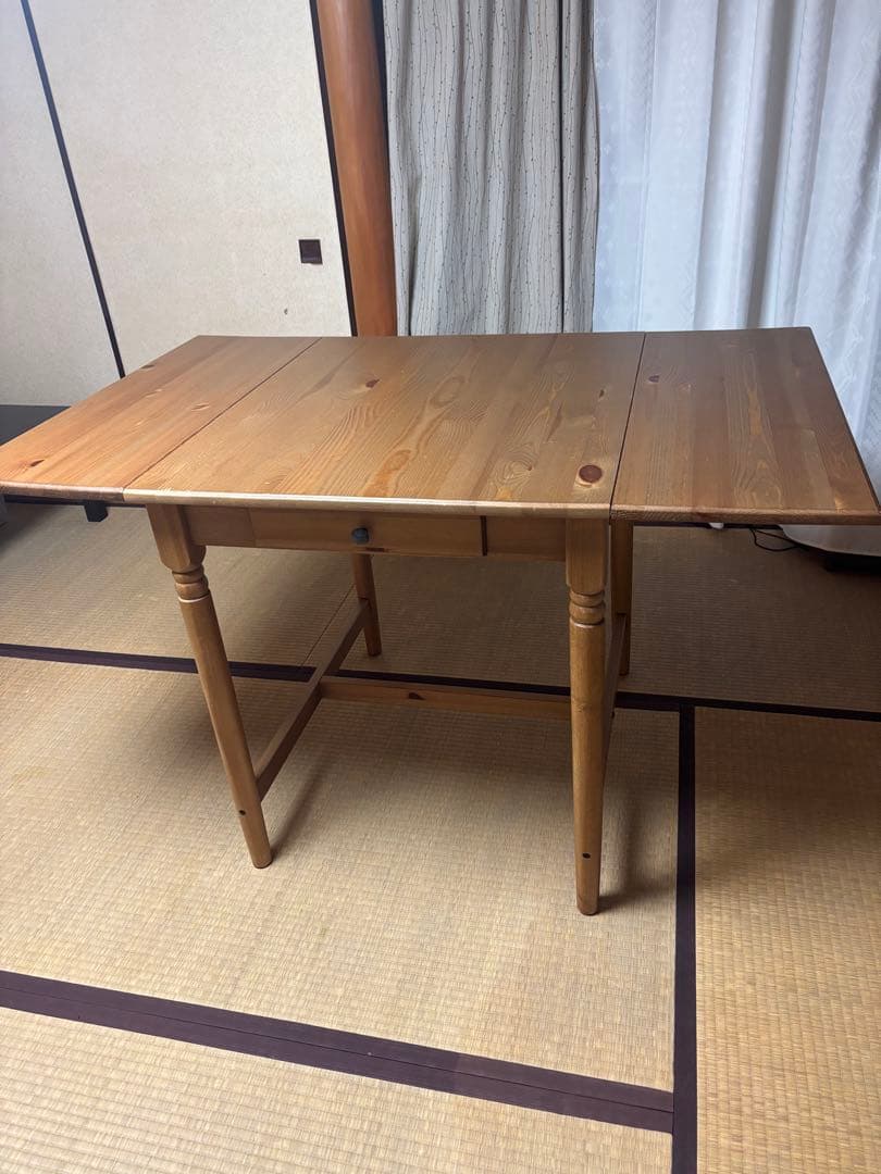 引取限定　IKEA テーブル　折りたたみ　バタフライ INGATORP 廃盤